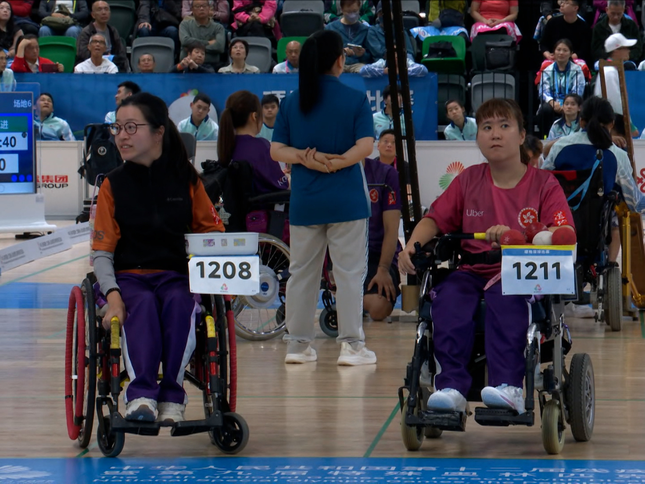 Yeung Hiu-lam, left, has beaten teammate Kwok Hoi-ying in the women's individual BC2 event.
