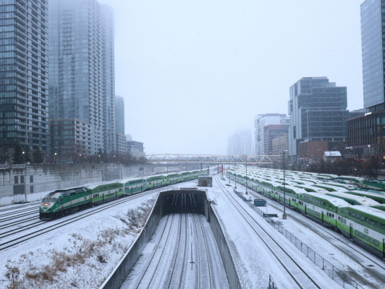 Toronto is set to be one of the major stations along the Alto High-Speed Rail network to connect half of Canada's population. File photo: AFP