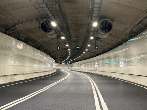 中九龍繞道（油麻地段）最後測試　隧道營運商測試系統及落地檢測