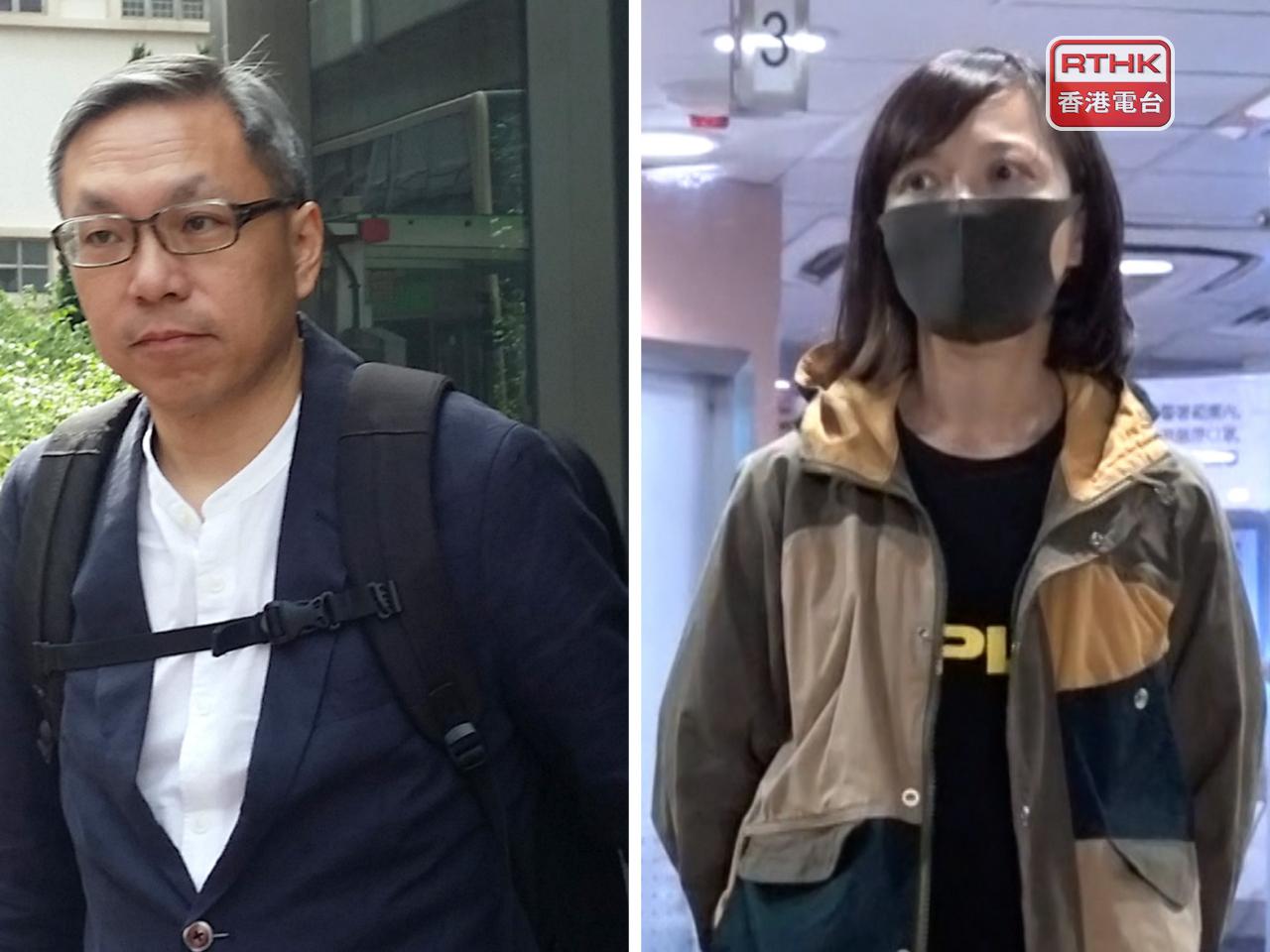 時任《蘋果》高層張劍虹（左）及陳沛敏曾以從犯證人身份作供。