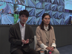 路政署說，隧道營運商正進行最後測試和維護工作。（陳感恩攝）