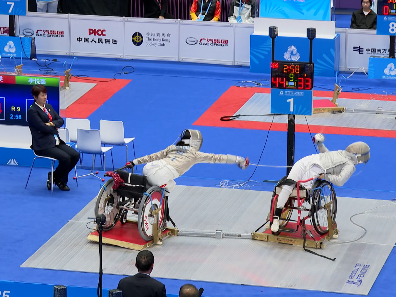 The Hong Kong team swept all nine bouts in the match on home soil.