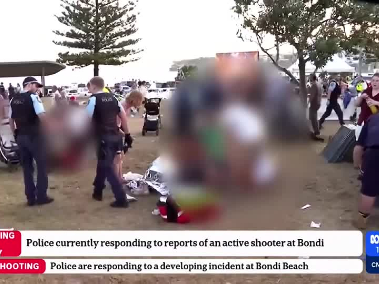 有傳媒報道，多人受傷，新聞片段看到有人倒在地上。（路透社）