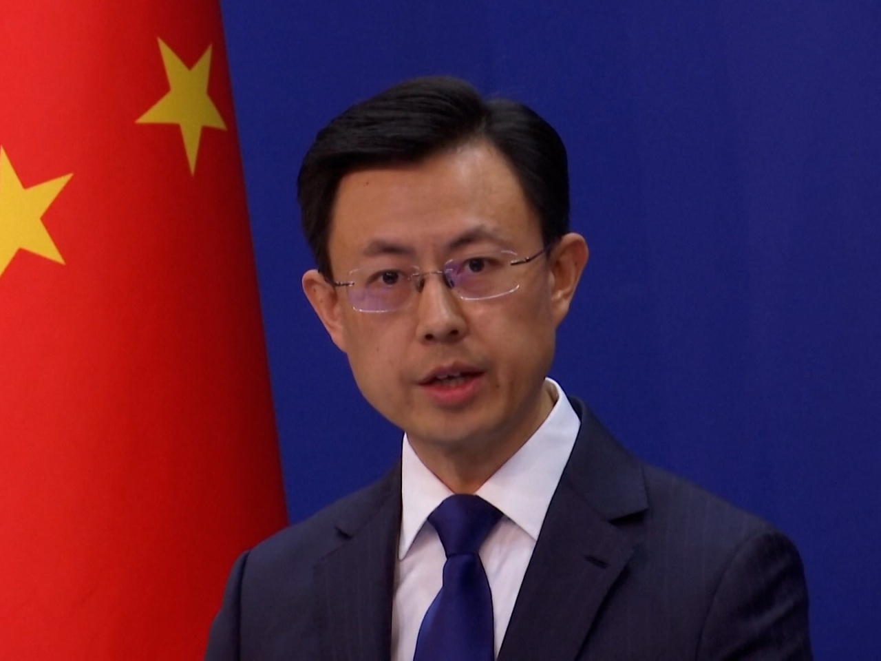 郭嘉昆回應黎智英串謀勾結外國勢力等罪名成立時說，香港是法治社會，中央政府堅定支持特區依法維護國家安全。（路透社）