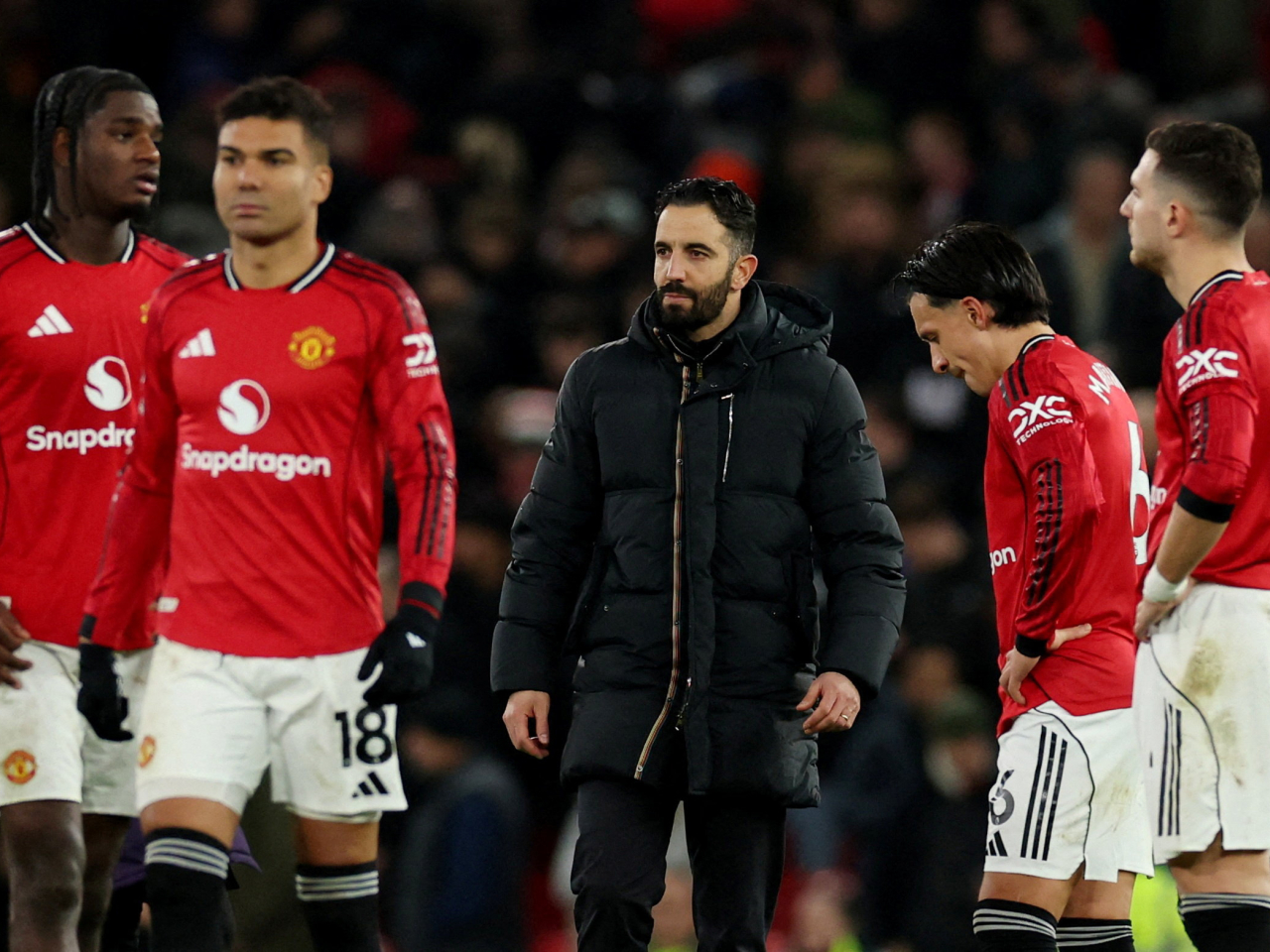 The result keeps Ruben Amorim's side sixth in the table, ahead of Liverpool on goal-difference. Photo: Reuters