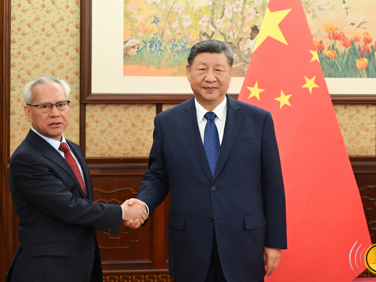 國家主席習近平會見赴京述職的澳門行政長官岑浩輝 (新華社圖片)