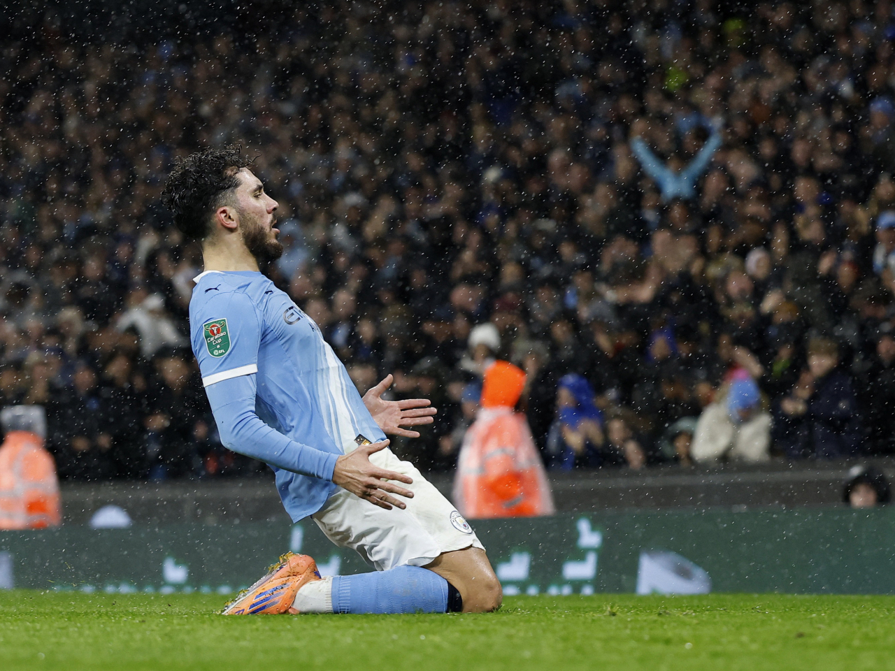 Rayan Cherki fired City ahead in the first half with a spectacular strike. Photo: Reuters