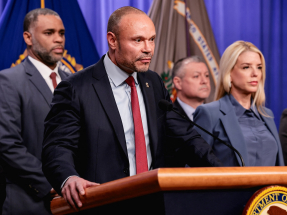 Dan Bongino announced he was stepping down hours after US President Donald Trump said he thought the former podcaster wanted to "go back to his show." File photo: Reuters