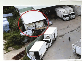 食環署八鄉搗破無牌凍房檢約一萬公斤冰鮮家禽和冷藏豬肉