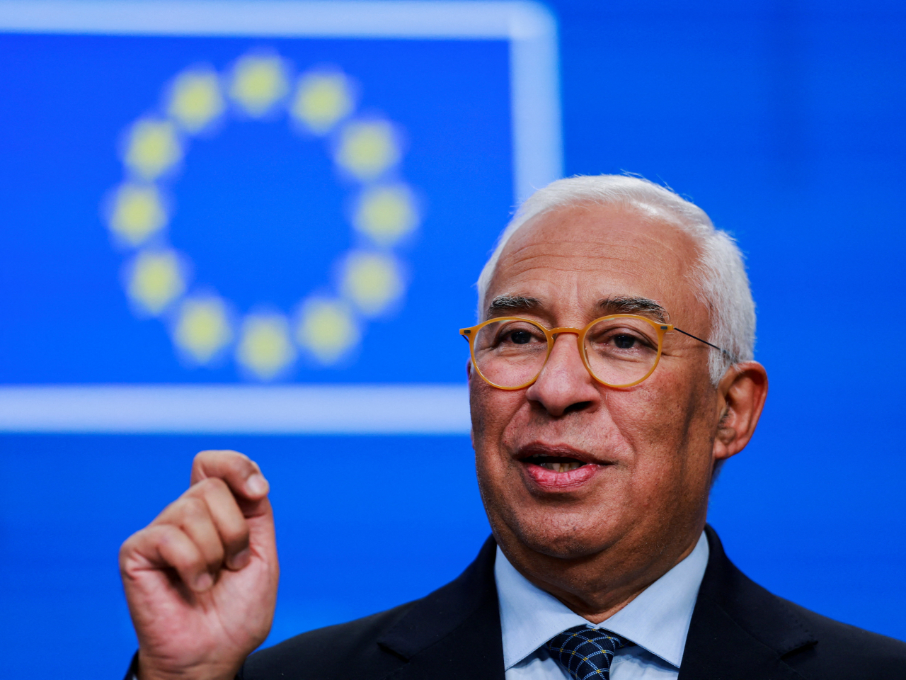 European Council president Antonio Costa says the European Union has delivered on its commitment to help Ukraine in its conflict with Russia. Photo: Reuters