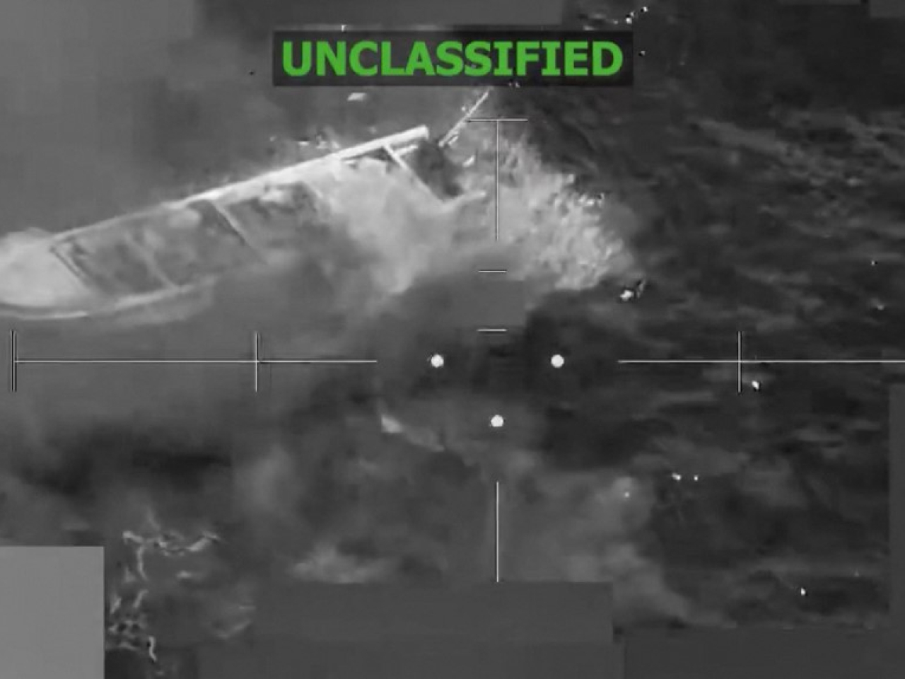 The latest air strikes on boats allegedly engaged in narco-trafficking operations brings the death toll to 104 in a tally based on official data. File photo: AFP