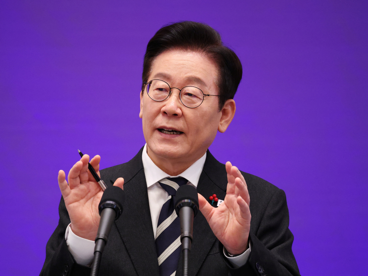 李在明表示，緩和韓朝敵對關係應保持耐心並主動作為，盡最大努力讓信任萌芽。（路透社資料圖片）