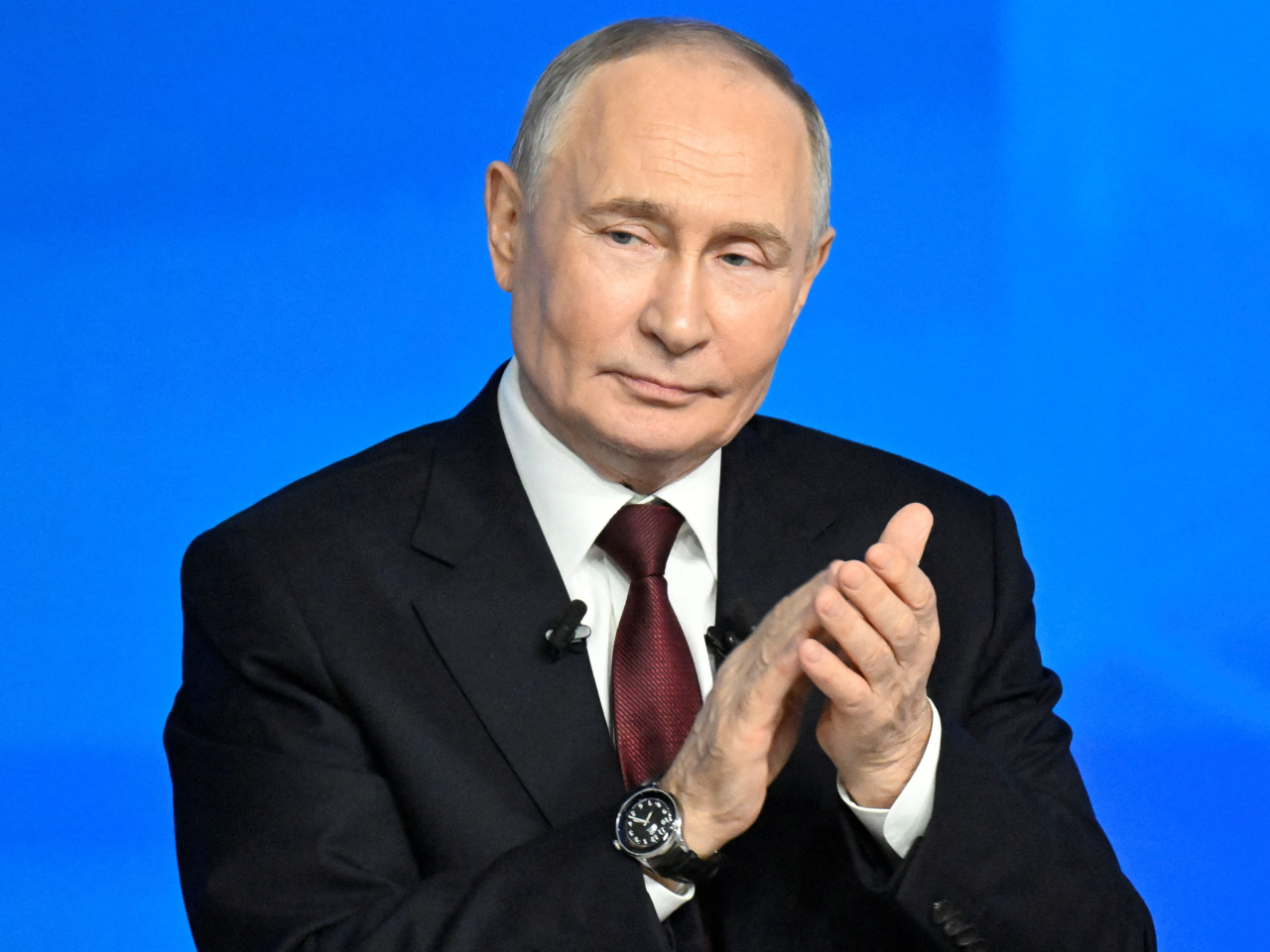 普京在年度記者會表示，特朗普正認真努力地結束俄烏戰事。（路透社）