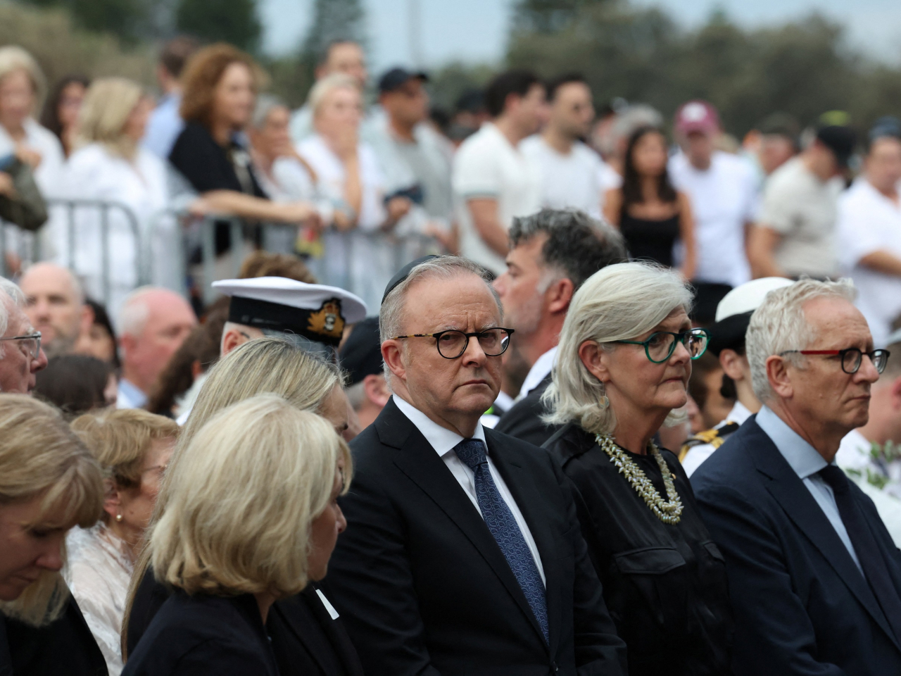 Australia's Prime Minister Anthony Albanese is among those attending the "Light Over Darkness" vigil honouring victims and survivors of the Bondi Beach shooting. Photo: Reuters