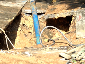 水務署就事件為市民帶來的不便深表歉意。（施華駿攝）