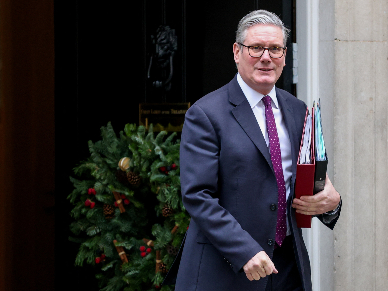 英國首相辦公室的聲明說，施紀賢在通話中，向特朗普介紹自願聯盟所做的工作。（路透社資料圖片）