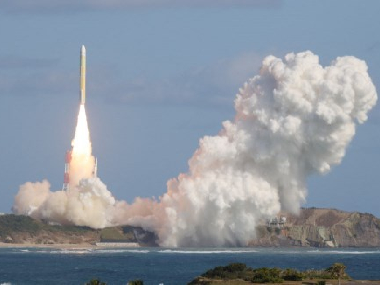 日本文部科學省表示，H3火箭發射失敗。（法新社）