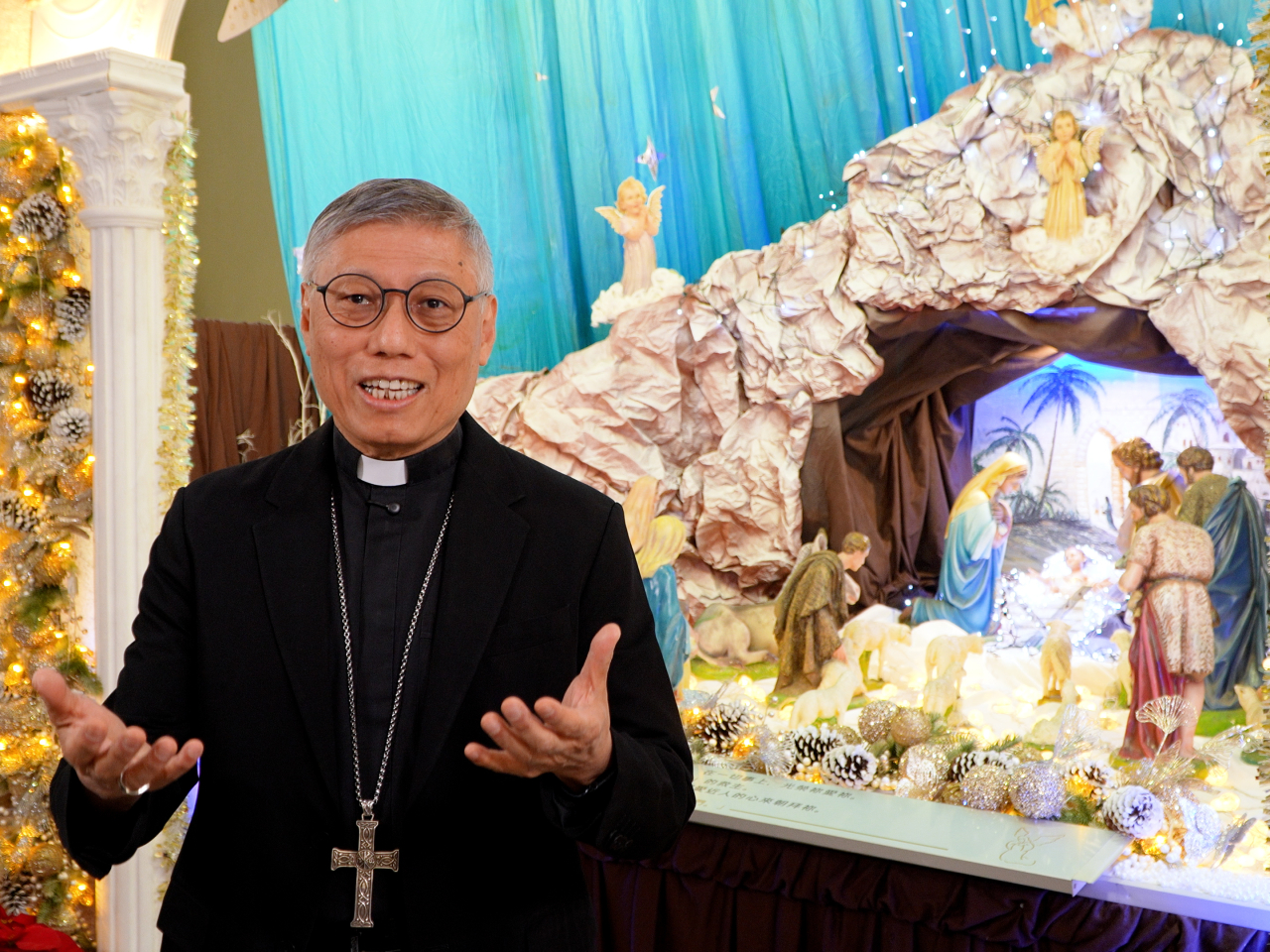 Cardinal Stephen Chow says Christmas will bring hope to the grieving city. Photo courtesy of Hong Kong Catholic Social Communications Office