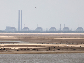利哈喬夫表示有關信息表明美國願意在扎波羅熱核電站對外輸電問題上與俄羅斯合作。（法新社資料圖片）