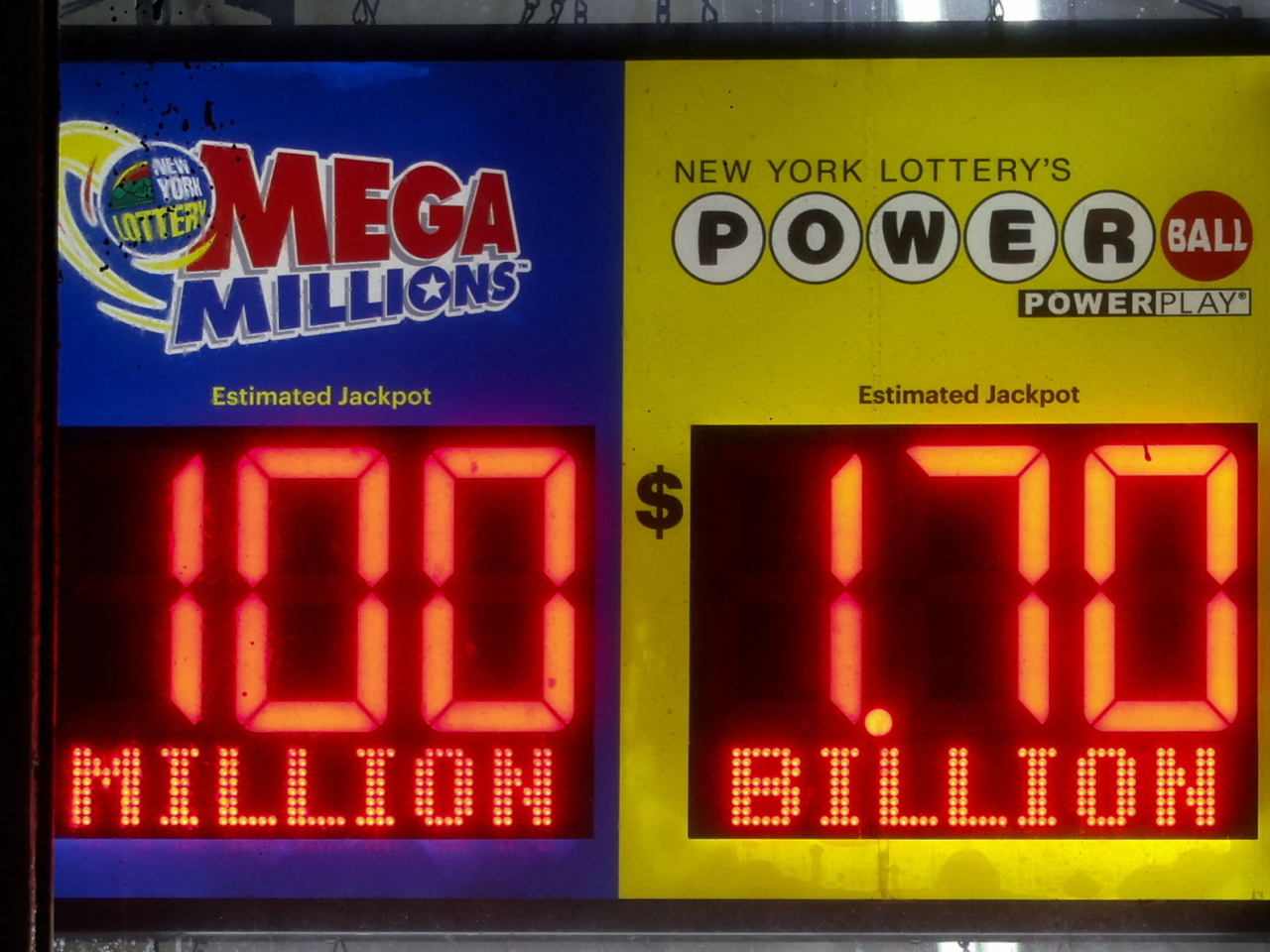 The odds of winning the jackpot are 1 in 292.2 million, according to Powerball. Photo: Reuters