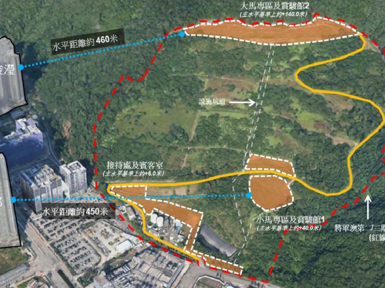 馬會計劃在將軍澳第二/三期復修堆填區，開設第四所公眾騎術學校。（馬會提供）