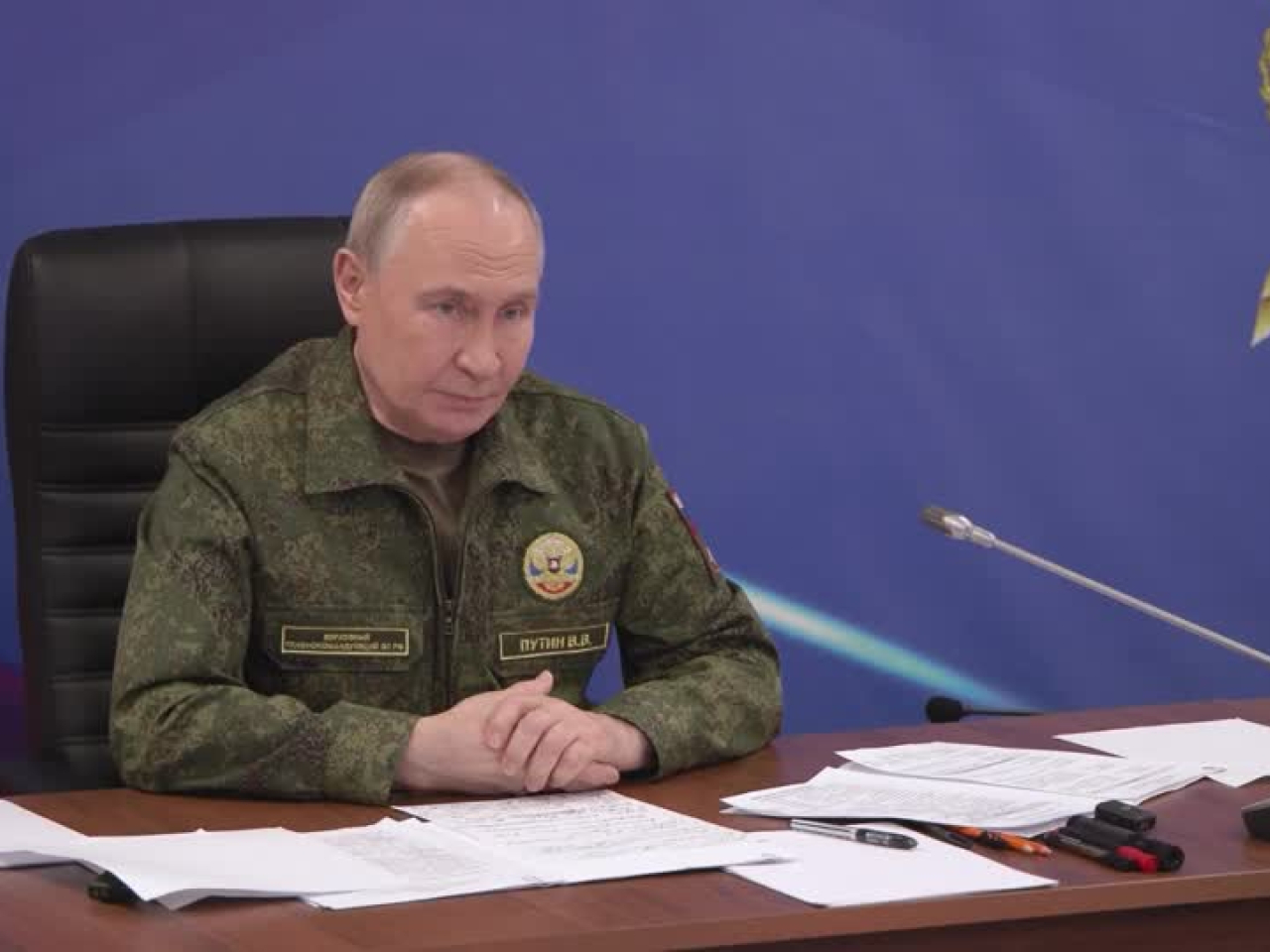 Vladimir Putin has reportedly reiterated that Russia is prepared to accomplish all the goals of its "special military ⁠operation" by force. Photo: Reuters