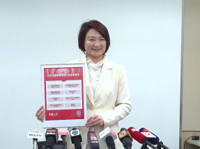 李慧琼認為擔任立法會主席與做人大常委在角色上沒有實質衝突。（郭志強攝）