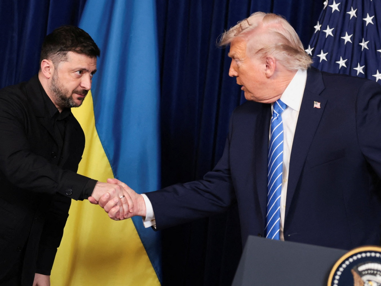 Donald Trump said an agreement on security guarantees for Ukraine has almost been reached, but thorny issues such as the fate of Donbas have yet to be agreed. Photo: Reuters