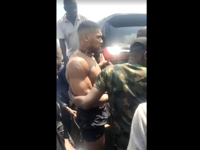 Nigerian police say former world heavyweight champion Joshua suffered only minor injuries, while two other people in the car died. Screengrab: Sodiq Ayo via Reuters