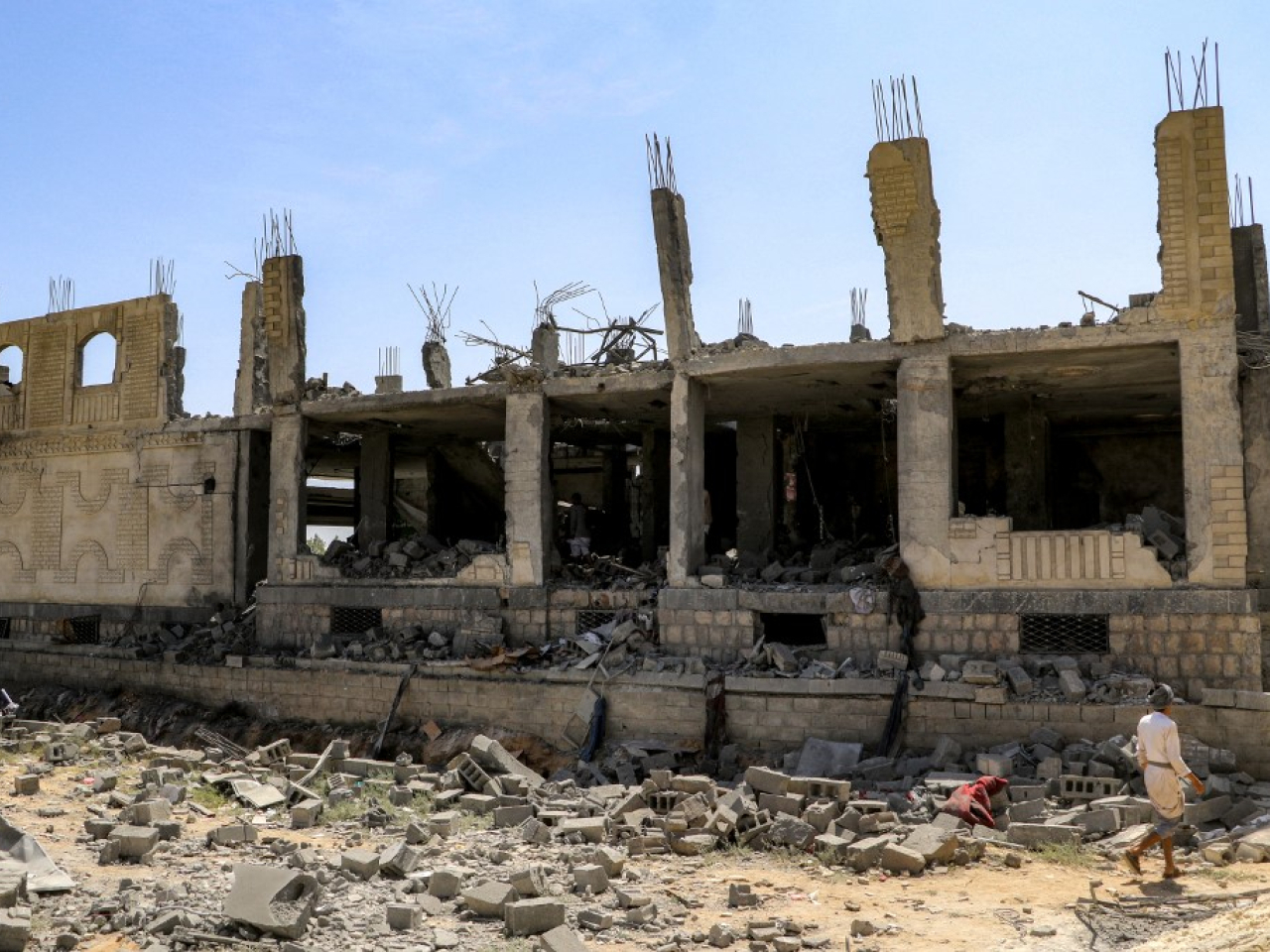 Saudi Arabia bombed Yemen's port city of Mukalla to destroy a shipment of weapons which it said was bound for a separatist force. File photo: AFP