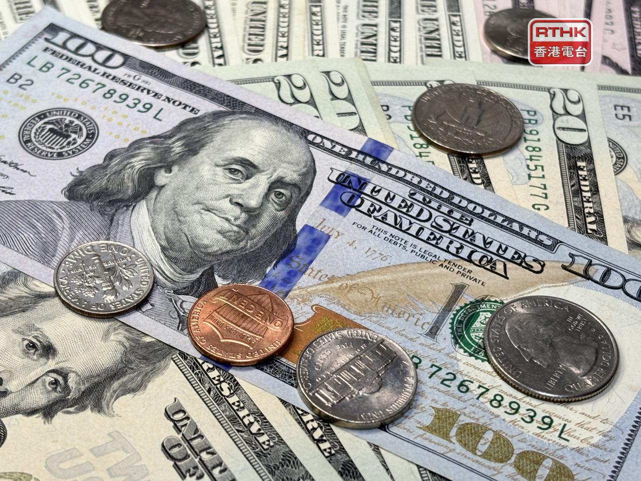 美元指數報98.274，單日升幅0.04%。全年跌逾9%。（港台圖片）