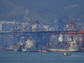 韓國2025年全年出口增長3.8%，達7097億美元，創紀錄新高。（法新社資料圖片）