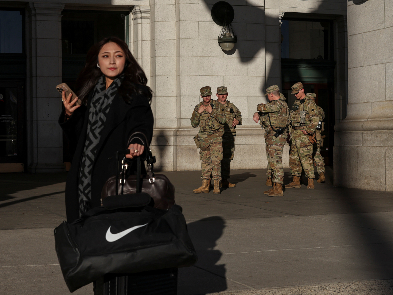 Donald Trump's decision to federalise National Guard troops began in Los Angeles in June, when protesters took to the streets in response to a blitz of immigration arrests. File photo: Reuters
