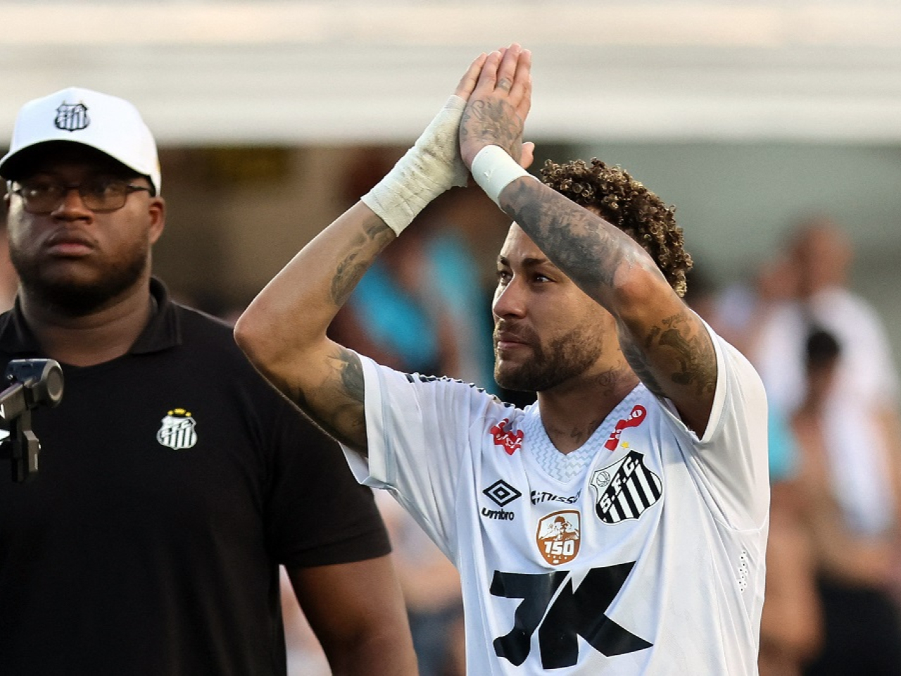 Neymar's first season back at his first club was interrupted by injuries. File photo: Reuters