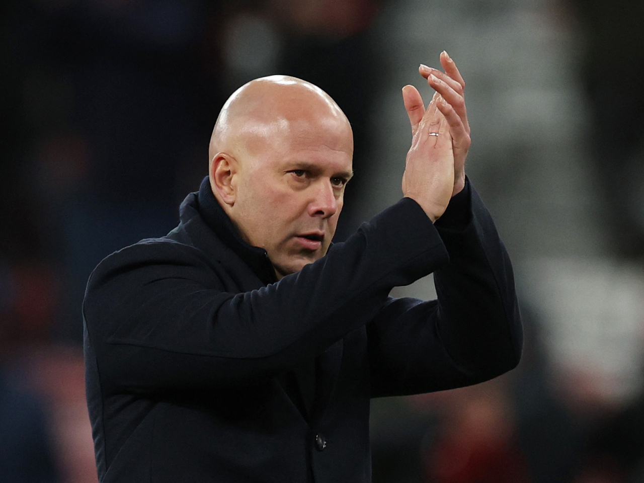 史洛帶領的利物浦未能在主場取勝。(路透社)