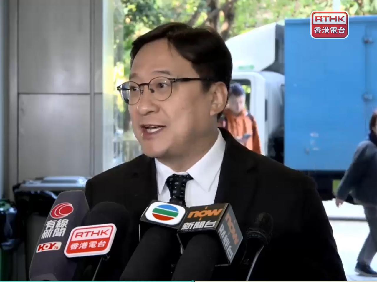 Chan Chak-ming has stressed that the legal aid department is of profound importance, upholding the fundamental principle of access to justice for all. Photo: RTHK