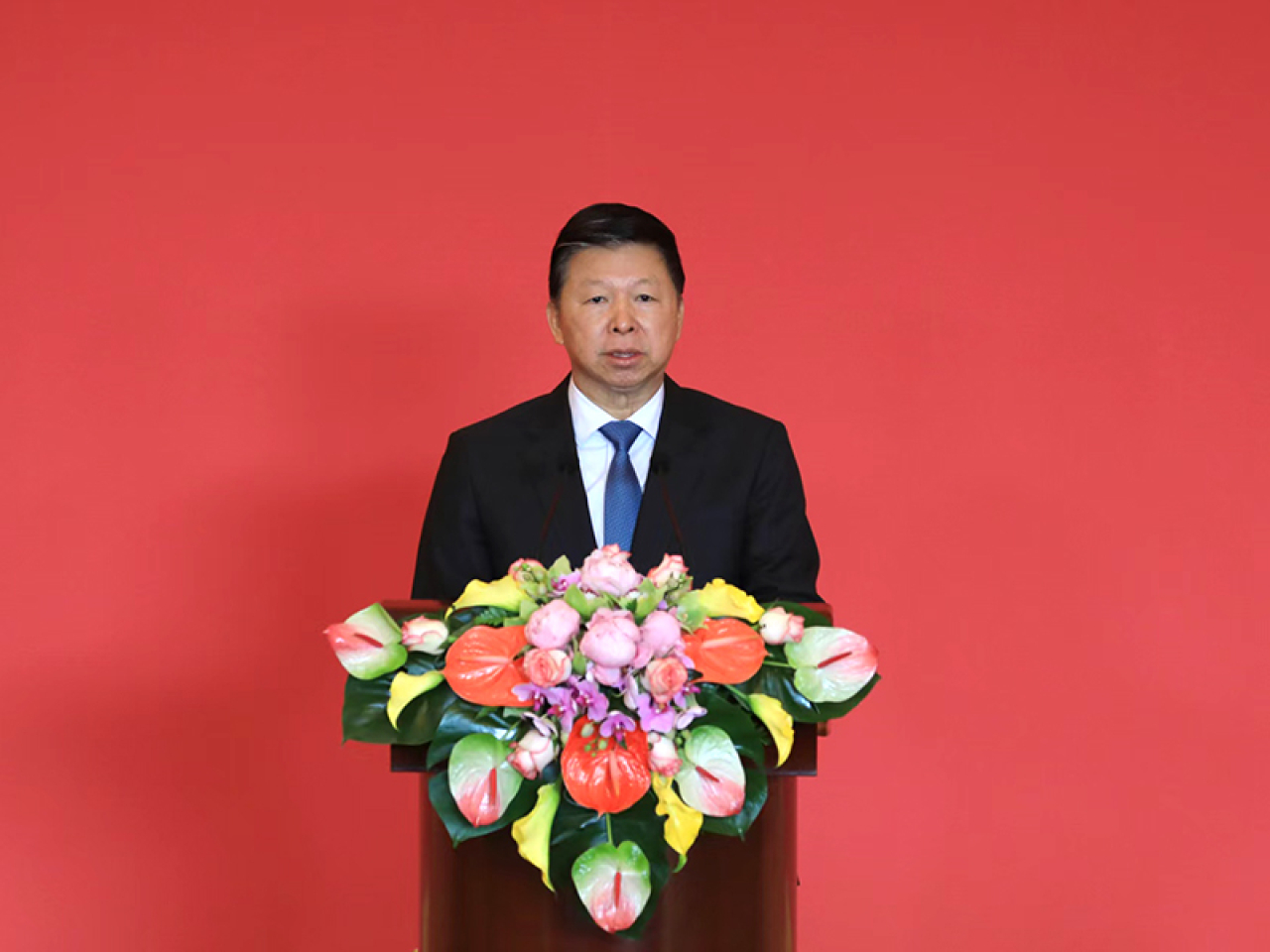 宋濤說2025年是兩岸關係克難前行、祖國統一蓄勢聚力的一年。（中共中央台辦、國務院台辦圖片）