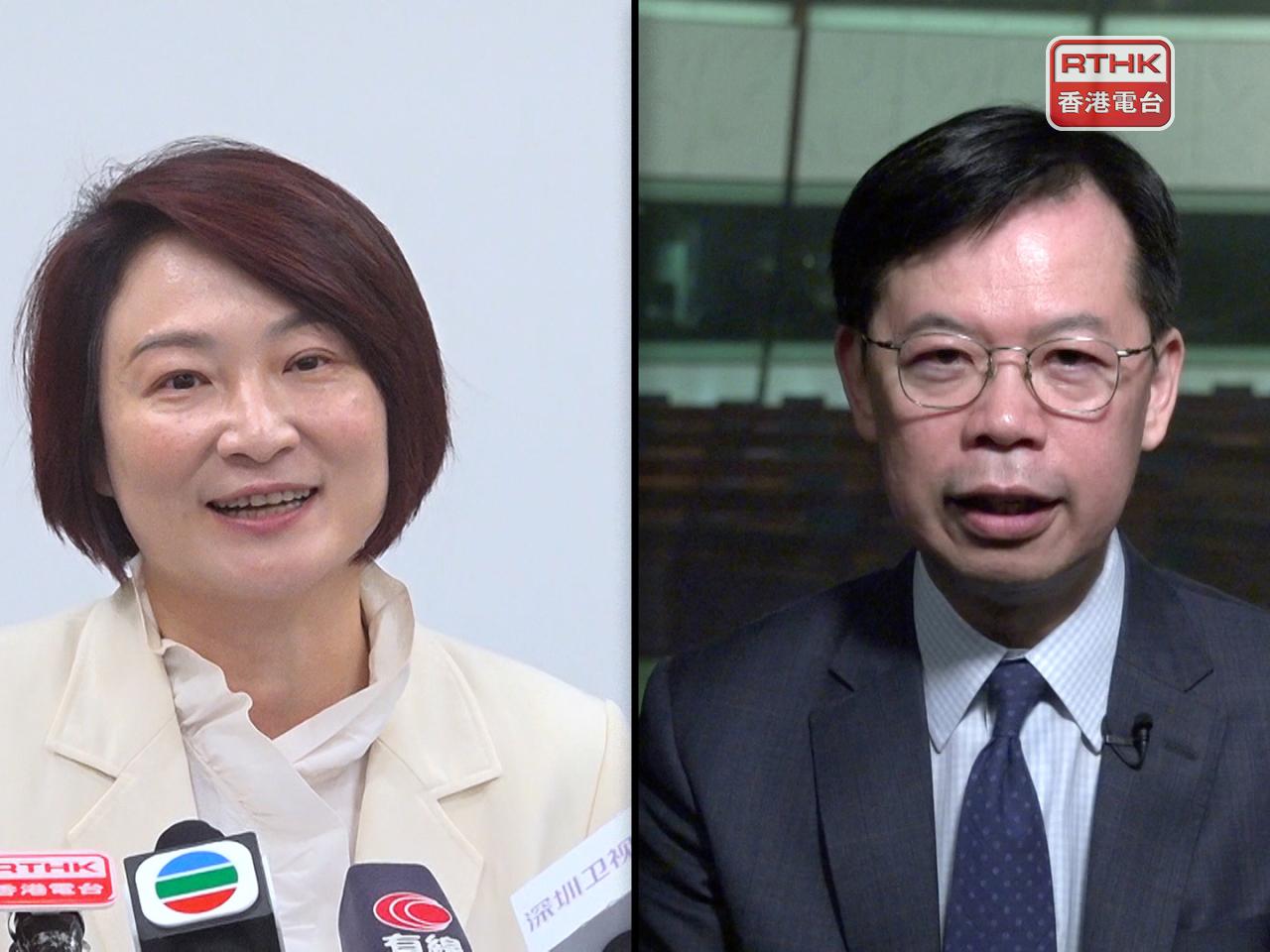 新一屆立法會主席的職位，將由李慧琼（左）與陳振英（右）競逐。