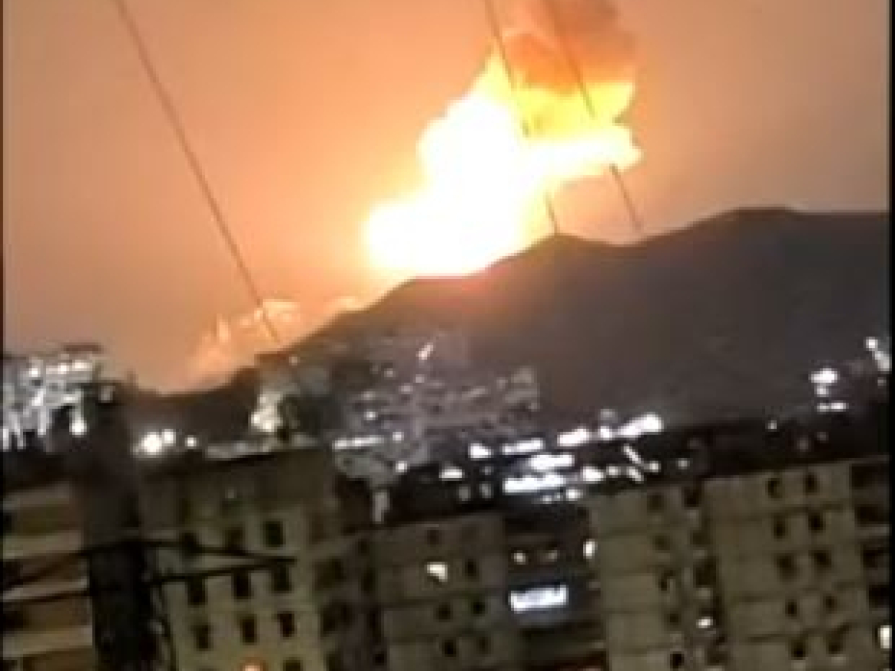 At least seven explosions were heard all over Caracas. Photo: Reuters