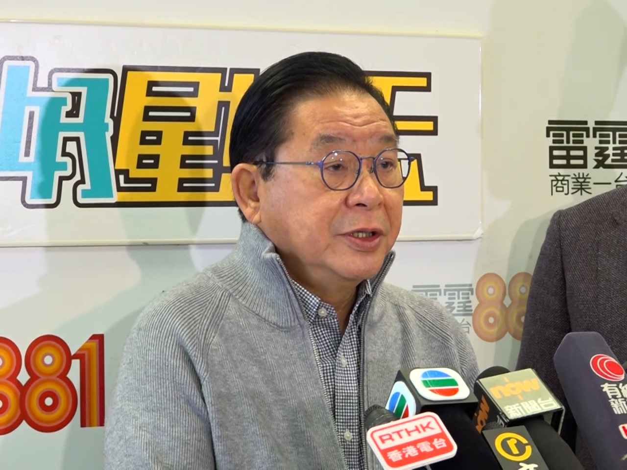 林健鋒表示，香港是相對穩定的經濟體系，在經濟及民生等各方面比其他地方穩陣，有利香港招商引資。（周國安攝）