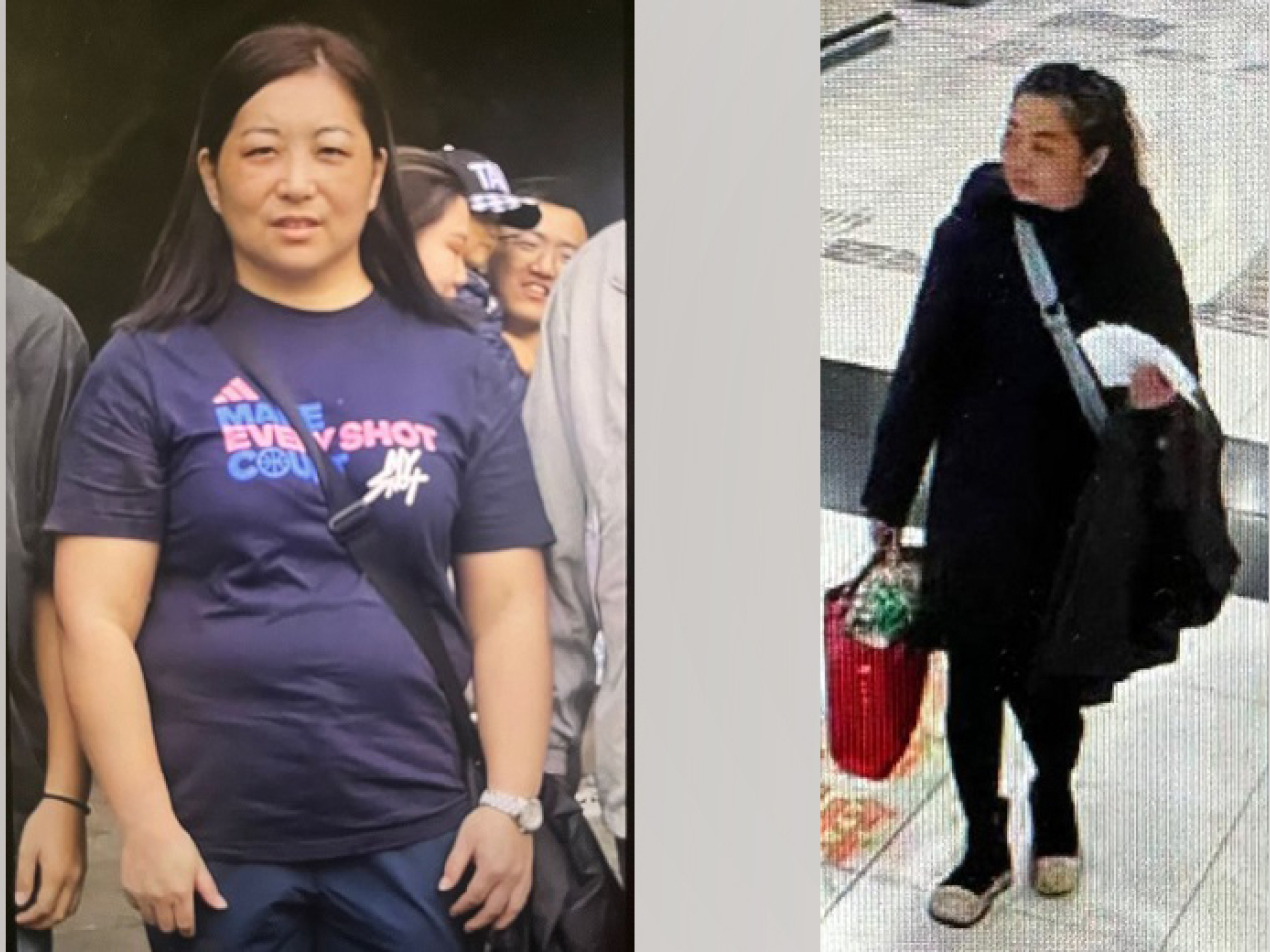 失蹤女子身高約1.65米，體重約63公斤，肥身材，圓面型，黃皮膚及蓄長黑髮。（政府新聞處）