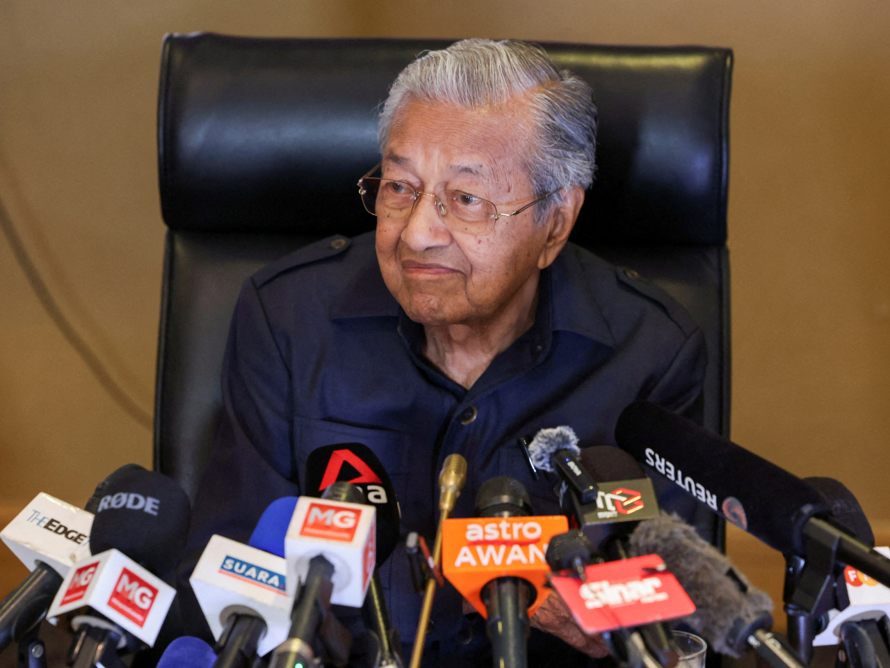 馬哈蒂爾在住所跌倒，需入院接受治療。（路透社資料圖片）