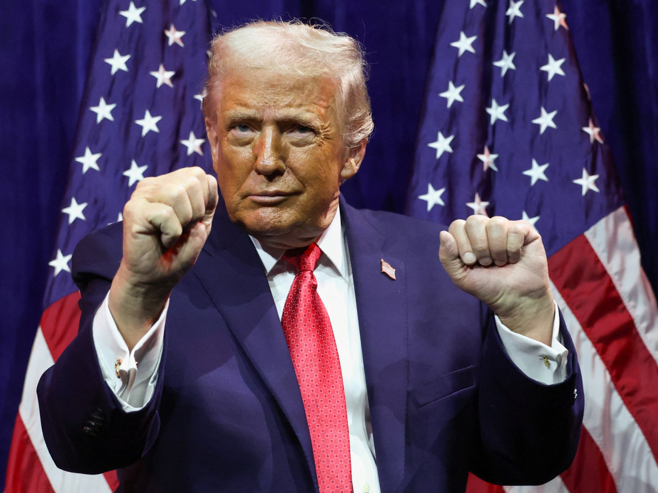 特朗普表示，共和黨必須贏得今年中期選舉，否則他可能遭到民主黨人彈劾。（路透社）