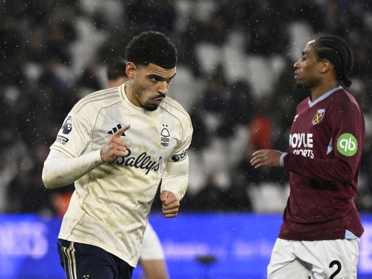 Morgan Gibbs-White's late second-half penalty inflicted more misery on third-bottom West Ham. Photo: Reuters