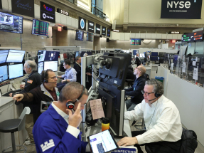 The Dow Jones Industrial Average rose 1 percent to 49,462 points, nearing the historic 50,000 mark. Photo: Reuters