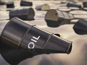 紐約期油在亞洲時段延續跌勢，較早時報每桶56.03美元，跌近2%。（法新社資料圖片）