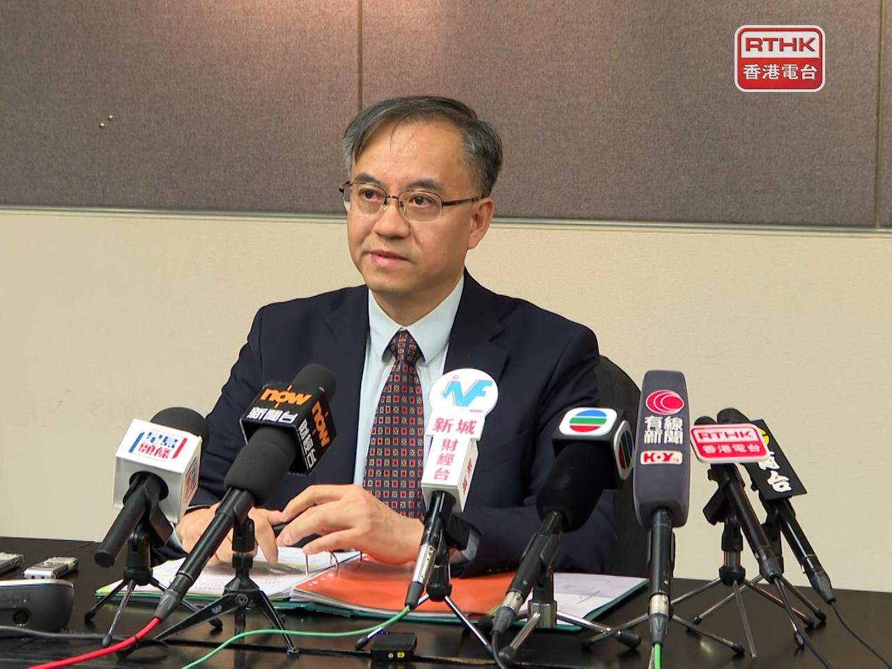 Billy Mak says the Housing Authority will cut recurrent expenditure by 2 percent annually for the coming two years. Photo: RTHK