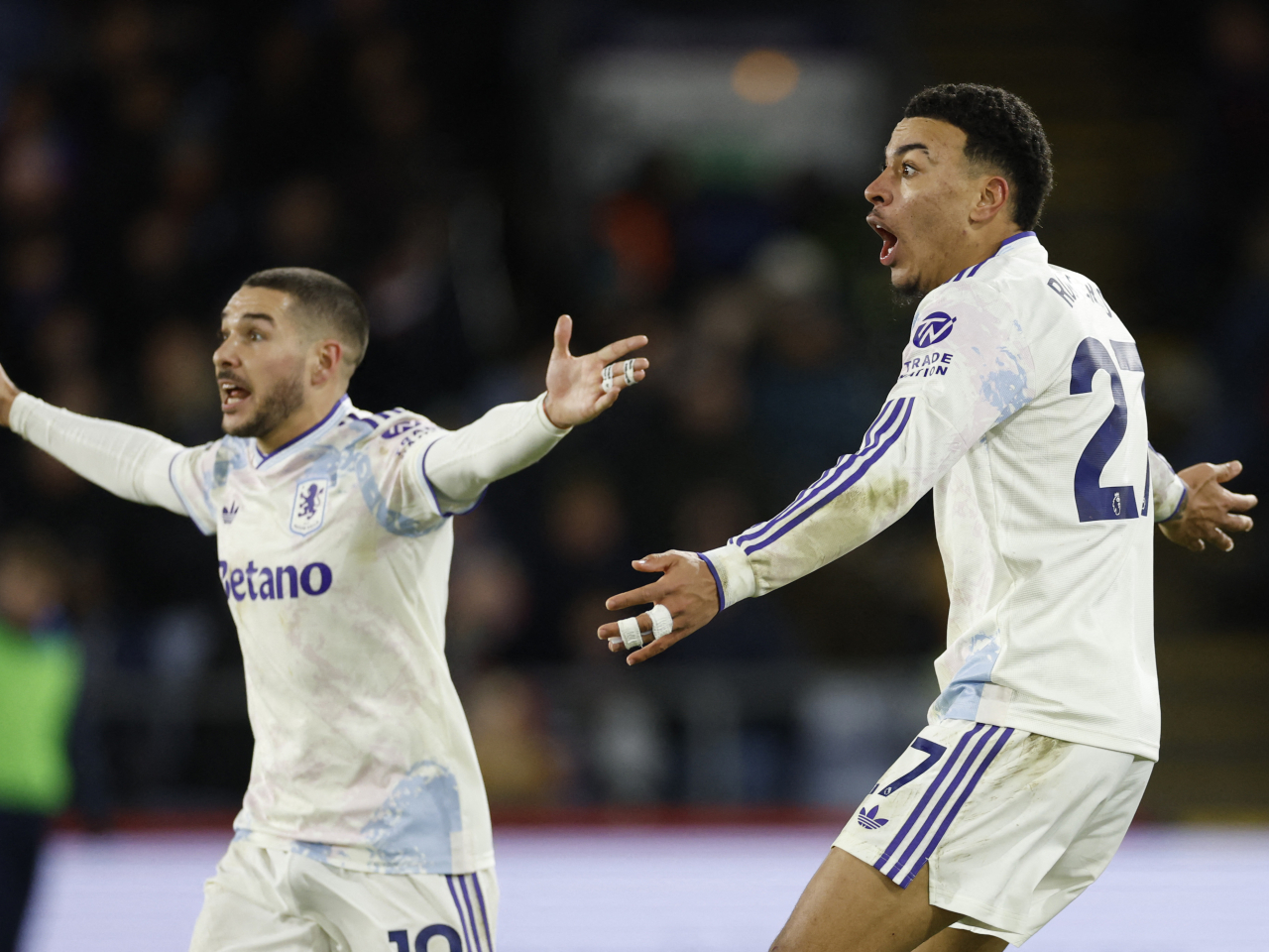 Villa were unable to make ground in their title challenge after a scrappy draw at Selhurst Park. Photo: Reuters