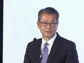 陳茂波表示，政府在北都地價方面可以讓利，但要展示到對香港經濟及就業等有重大貢獻。（港台圖片）