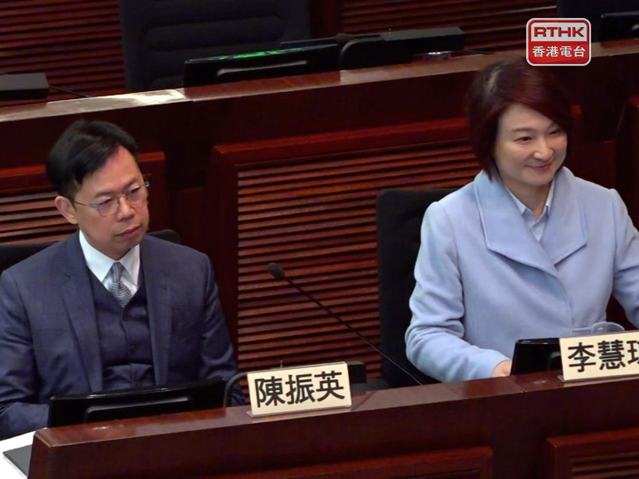 盧兆興表示，今次選舉有非常好的現象，兩人都得到相當的支持，在愛國者治港下有健康競爭。（陳感恩攝）